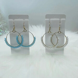 Beaded Hoop Earrings Bundle